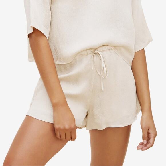 ASTR the Label Lounge Shorts Small Cream Clean Girl Softcore Neutral Minimalist - Picture 3 of 11